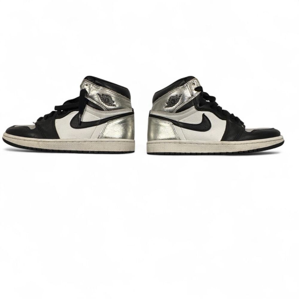 Jordan Women's Black and Silver Trainers